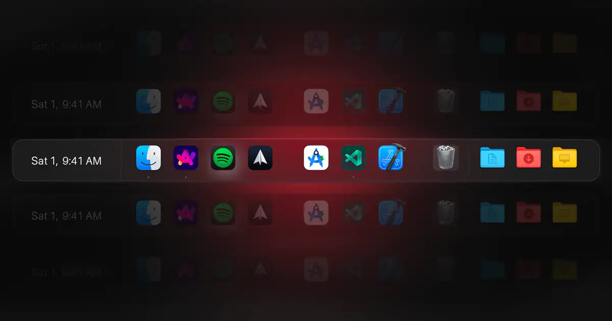 DockFix customization controls for the macOS Dock